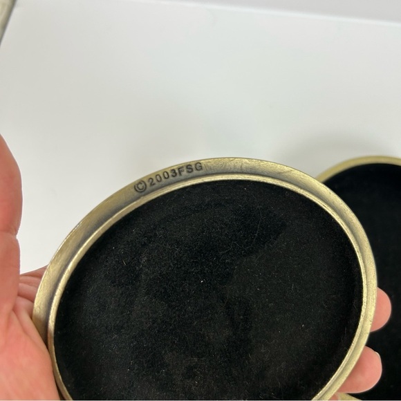 FSG Victorian Lady Enameld Trinket Box handmade - Picture 7 of 12